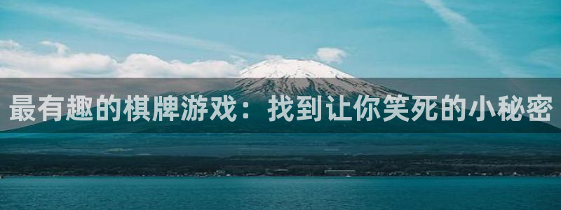 多多28g2体育登录入口：最有趣的棋牌游戏：找到让你笑死的小秘密