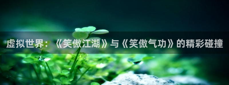 多多28g体育网页版入口：虚拟世界：《笑傲江湖》与《笑傲气功》的精彩碰撞